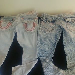 True religion jeans size 33 both pair